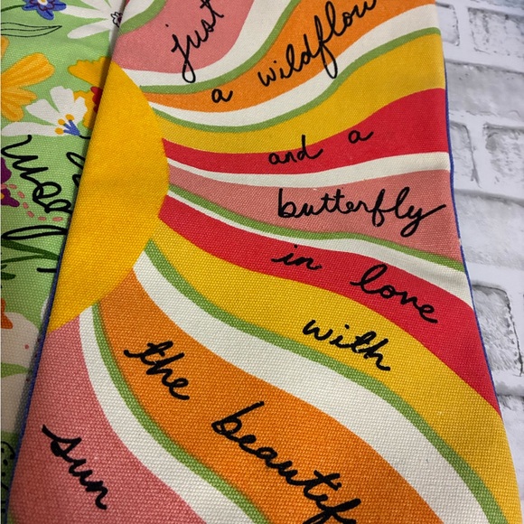 Brighton “In The Garden” Canvas Tote Floral Print Tote Bag NWT - Picture 3 of 13